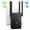 Black, variant on WiFi Extender Signal Booster, WiFi Repeater 2.4&5GHz Dual Band WiFi Extender, WiFi Booster with Ethernet Port Covers up to 10000 Sq. ft, 4 Antennas Wireless Internet Amplifier for Smart Home Devices