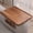 Walnut Brown, variant on Bamboo Sofa Arm Tray with 360-degree Cup Holder, Couch TV Tray for Snacks and Drinks, 33x16.5cm