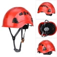 thumbnail image 3 of Casco multideportivo Buena dureza Casco de rescate al aire libre Dispositivo de aseguramiento de seguridad de roca Dispositivo de bloqueo con orificio de aire para espeleología ANGGREK Otros, 3 of 8