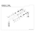 thumbnail image 6 of Kingston Brass KS6058ML Milano Two-Handle Wall Mount Roman Tub Faucet, Brushed Nickel, 6 of 7