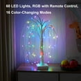 thumbnail image 2 of 3Pcs Colorful Lighted Willow Tree,RGB LED Tree with Remote,16 Color Changing Modes,Willow Tree with Multicolored White String Lights for Indoor Outdoor Christmas Halloween Party Home Wedding Decor, 2 of 8
