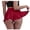 Red, variant on Women’s High Waist Ruffle Hem Dance Shorts, Stretchy Polyester Flared Booty Shorts for Casual & Daily Wear, Multi-Color, S/M/L/XL/XXL/XXXL