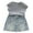 Gray, variant on Girls Outfit Sets Blouse Top and Denim Short Skirt Girls Valentines Day Outfit,Grey,140