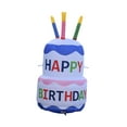 thumbnail image 2 of Pastel de cumpleaños inflable, decoración de fiesta de cumpleaños con velas, pastel inflable de cumpleaños creativo para césped, interior y exterior, 2 of 9