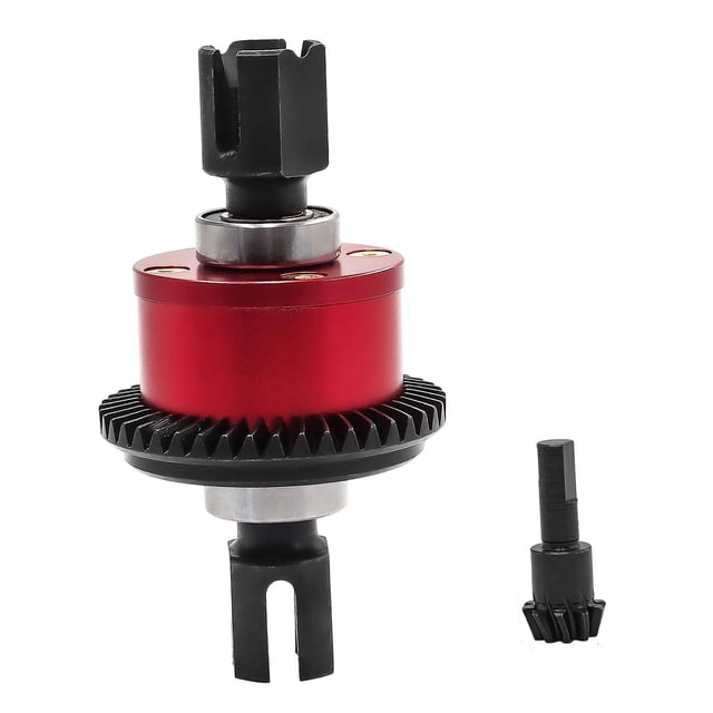 Yinanstore Front Rear 43T 10T Split Differential Assembly Accessories Professional High Performance Sturdy Lightweight Metal Replacement Red