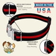 thumbnail image 7 of Country Brook Petz® Premium Thin Red Line Dog Collar - Made in the U.S.A., Small, 7 of 7