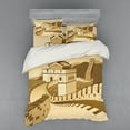 thumbnail image 2 of Ambesonne Landscape Bedding Set 3 Pcs, Old Cultural Heritage, Twin, Cream, 2 of 3