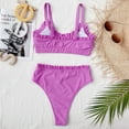 thumbnail image 5 of Xmyrz Sexy Bikinis For Women Bathing Suits Two-Piece Ruffles Sleeveless Faddish Holiday Relaxed Fit Suitable Swimsuit Sets Swimwear, 5 of 7