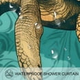 thumbnail image 3 of Sea Turtle Waterproof Bathroom Curtains Set with Hooks - Printed Shower Curtain for Bathroom Decoration, 3 of 5