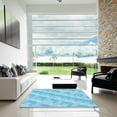 thumbnail image 7 of Ahgly Company Machine Washable Indoor Rectangle Transitional Midday Blue Area Rugs, 5' x 7', 7 of 7