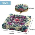 thumbnail image 5 of Paisley Meditation Cushion, Boho Floor Pillow for Sitting and Yoga, Square Pillow 22 x 22, 5 of 7