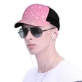 thumbnail image 4 of Lsque Breast Cancer Pink Ribbons Awareness Printed Trucker Hat - Baseball Cap for Men Women - Breathable Mesh Side, Adjustable Fit - for Casual Wear, 4 of 7