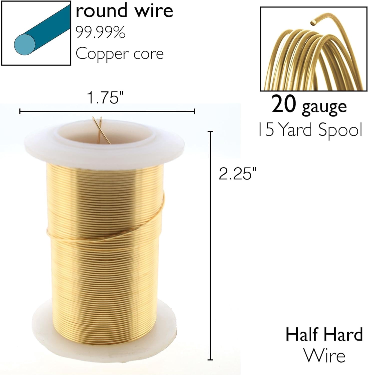 The Beadsmith Looper Kit - Includes a 1-Step Looper Plier (2.25 mm) & 2 Tarnish-Resistant 20 Gauge Wire Spools, 15 Yards Each in Silver & Gold – Create Consistent Loops for Wire Jewelry in One Step