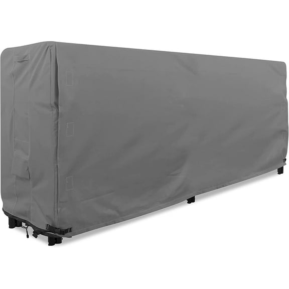 Firewood Rack Cover 8 foot  Heavy Duty  Black