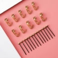 thumbnail image 3 of Kit de 100 Piezas para Colgar Cuadros, para Colgar Cuadros de Acero Inoxidable de 10 Libras con Pasadores de Cabeza de Latón para Colgar Cuadros, 3 of 5