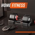 thumbnail image 4 of Adjustable Dumbbell Set, 10 in 1 Free Dumbbell for Men and Women, Black Dumbbell for Home Gym, Full Body Workout Fitness, Fast Adjust by Turning Handle (10 Gears/55 LB), 4 of 7