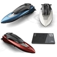 thumbnail image 3 of DFERGX Mini High-Speed RC Boat LED Light Adventure Racing Boat Competitive Rowing Waterproof Toys Children's RC Boat Water Toy Gifts for Adults and Boys Bathtub Toy, 3 of 5