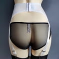thumbnail image 4 of Zhuge Cinturón de Liguero Mujer, Cintura Alta en Malla Vintage con Tirantes Ajustables y Clip Metal, Sin calcetines y bragas,El estilo C,Talla 2XL Blanco, 4 of 4