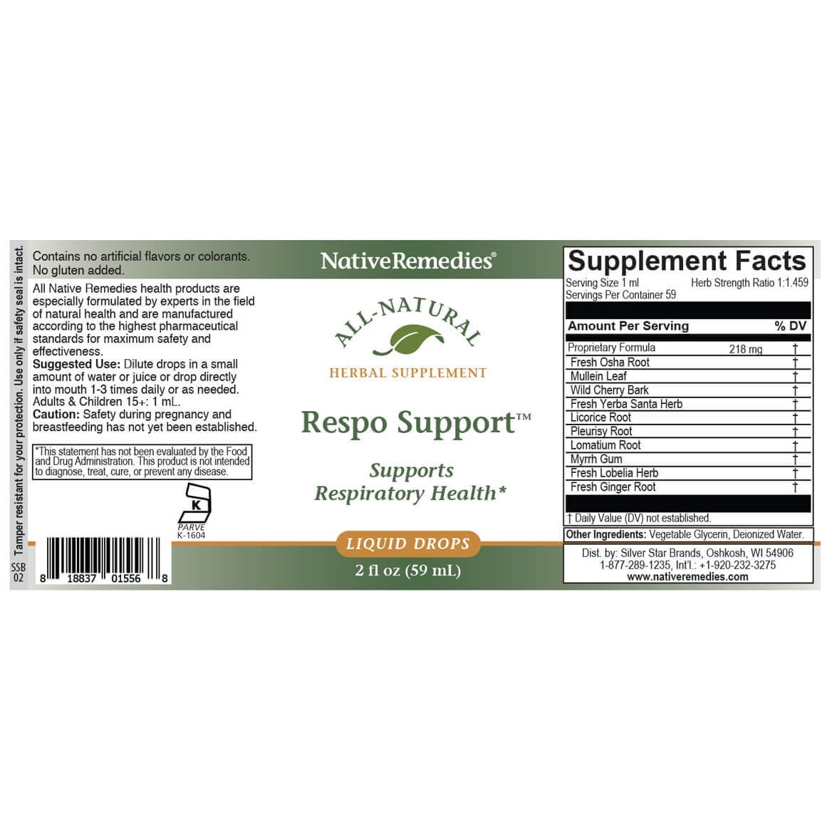 Native Remedies Respo Support