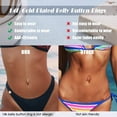 thumbnail image 3 of 5Pcs Belly Button Ring for Women 14G Short Opal Navel Rings Silver Gold Clicker Piercing Pack Simple Dangle Cute CZ Small Hypoallergenic Reverse Piercings Jewelry, 3 of 6