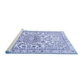 thumbnail image 2 of Ahgly Company Machine Washable Indoor Square Persian Blue Traditional Area Rugs, 4' Square, 2 of 4