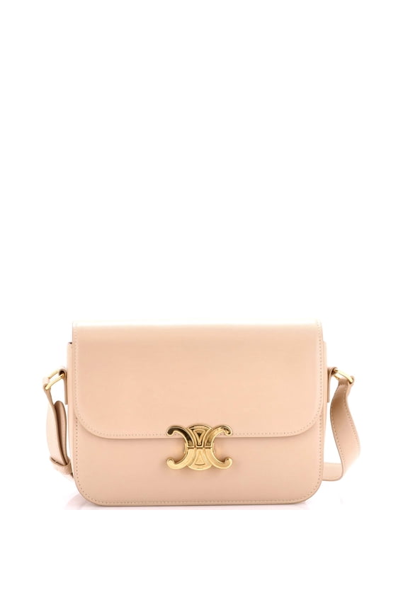 Pre-Owned Triomphe Shoulder Bag Smooth Calfskin Medium By Rebag