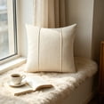 thumbnail image 4 of Fundas de cojín decorativas con diseño de rayas y textura de lino – Fundas de almohada para sofá, cama o sala de estar., 4 of 6
