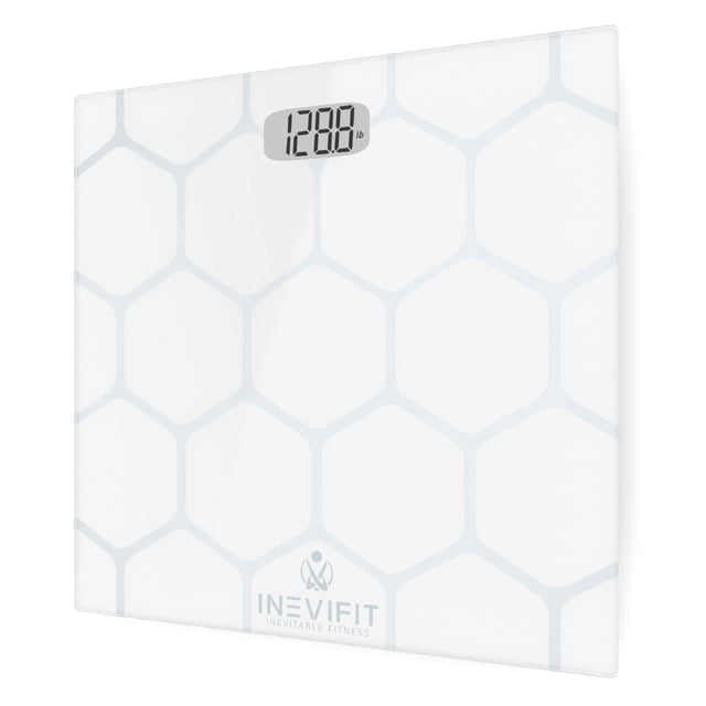 Báscula de baño INEVIFIT, báscula corporal digital de alta precisión. Mide hasta 181 kg. Incluye pilas.