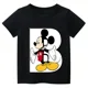 thumbnail image 3 of Camiseta de algodón con combinación de letras y nombre personalizada para niños, camiseta de manga corta con fuente ABCDEF de Disney Mickey Mouse, 3 of 5