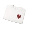 thumbnail image 4 of Small Red Heart Sweatshirt, Floral Red Heart Sweatshirt, Floral Love Sweatshirt, Valentine's Day Sweatshirt, Heart Floral Sweatshirt 104, 4 of 24