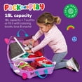 thumbnail image 4 of Maleta infantil Trunki Ride-On Cassie Cat Lilac de 18 litros con ruedas, 4 of 7