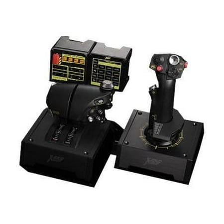 Saitek Pro Flight X-65F Combat Control System - Joystick and throttle - wired
