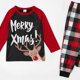 thumbnail image 1 of PatPat Mosaic Family Matching Reno Merry Christmas Pijamas Set (Resistente Al Fuego), Hombres Mujeres Baby Kid's Loungewear, 1 of 4