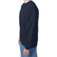 thumbnail image 4 of Hanes Ultimate Cotton Crewneck Sweatshirt, Men's Fleece High-Stitch Sweater, Navy, 3XL, 4 of 5