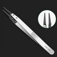 thumbnail image 6 of Anti Static Stainless Steel Tweezers Interchangeable Head Electronic Chips Removal Repair Forceps Model Making Tool, 6 of 8