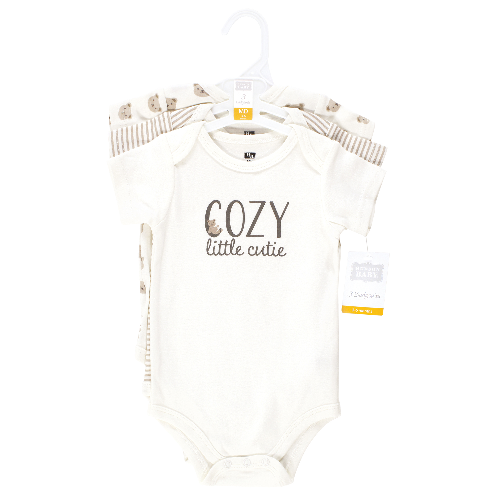 Hudson Baby Cotton Bodysuits, 12-18 Months photo 2