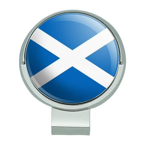 Scotland Scottish Country Flag Golf Hat Clip With Magnetic Ball Marker