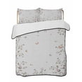 thumbnail image 2 of Vintage Botanical King Size Down Alternative Comforter, Lightweight Comforter Quilt Bedding Set with Pillow Shams Spring Floral Botterfly Summer Flower All Seasons Bed Comforter Duvet Insert 96"x106", 2 of 7