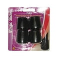 thumbnail image 1 of Magic Sliders 5005780 Embout de Jambe Rond en Caoutchouc, Noir - 1 Po - Lot de 4, 1 of 2