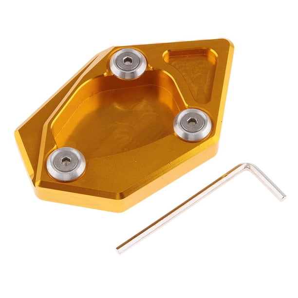 De Soporte Lateral De Metal Duradero Kickstand Para Estacionamiento Motocicletas Oro