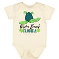 thumbnail image 3 of Inktastic Miami Beach, Florida Happy Sea Turtle Boys or Girls Baby Bodysuit, 3 of 5