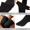 thumbnail image 6 of QIANJIA Women Thigh High Socks Extra Long Cotton Knit Warm Thick Tall Long Boot Stockings Leg Warmers, 6 of 6