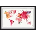 thumbnail image 2 of Floral Map Framed Painting Print, 2 of 6