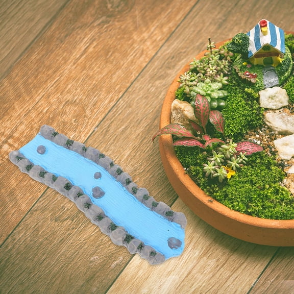 Pawsdot Resin Garden Stream Assorted Color for Model Railway and Home Decoration