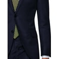 thumbnail image 5 of Mens Side Vent 2-piece Navy Cotton Modern Fit Suit Luciano, 5 of 7