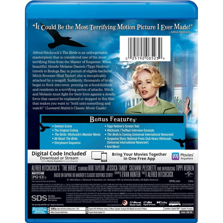 The Birds (Blu-ray + Digital Copy) [Blu-ray] - Walmart.com