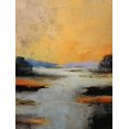 thumbnail image 1 of Qisvanset Abstract Landscape Canvas Wall Art Print 15.75x11.81 Inches, 1 of 8