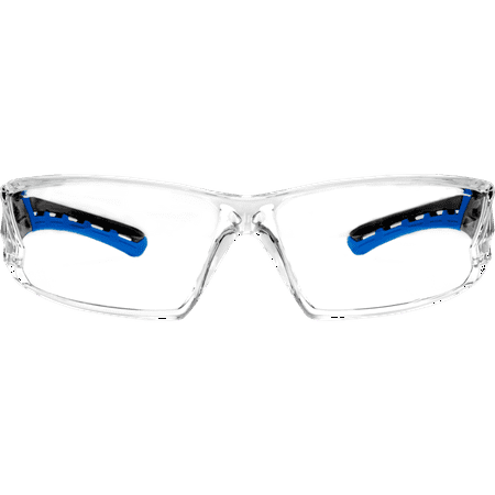 

Ironwear 3085 Safety Glasses Anti-Fog ANSI Z87 Compliant with UVA and UVB Protection (Blue/Clear)