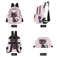 thumbnail image 2 of JIALIOU Mini Backpack Purse for Women Quilted Casual Daypack Small Travel Shoulder Bag, Lovely Cat Wear Bow Tie, 2 of 7