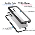 thumbnail image 4 of For Galaxy S24,S24 Plus,S24 Ultra 5G 2024 Case, Sturdy Case for Samsung S24 5G 2024, Njjex Full-body Rugged Bumper Samsung Galaxy S24 5G 2024 Case with Clear Back Slim Cover,Black, 4 of 7